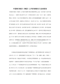 中国南方航空（集团）公司的调查实习总结报告.doc